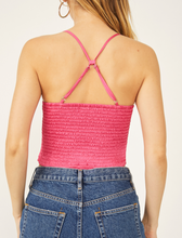 Load image into Gallery viewer, Smocked Racerback Tank Top