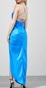 Side Gathered Strappy Dress