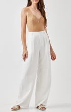 Load image into Gallery viewer, Overlap Waist Band Wide Leg Pants