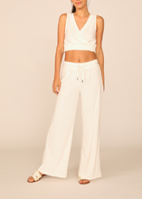 Load image into Gallery viewer, Terry Cloth High Waisted Wide Leg Pants