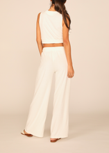 Load image into Gallery viewer, Terry Cloth High Waisted Wide Leg Pants
