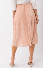 Load image into Gallery viewer, Pleated Merrow Edge Midi Skirt