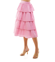Load image into Gallery viewer, Tiered Midi Skirt