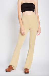 High Rise Fuzzy Flare Pants