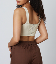 Load image into Gallery viewer, Sleeveless Corset Inspired Crop Top