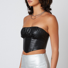 Load image into Gallery viewer, Strapless Corset Crop Top