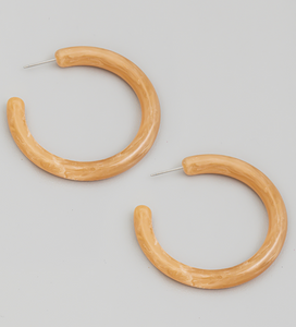 Acetate Circle Hoop Earrings