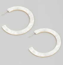 Load image into Gallery viewer, Acetate Circle Hoop Earrings