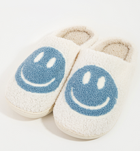 Load image into Gallery viewer, Happy Face Fuzzy Slippers