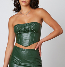 Load image into Gallery viewer, Strapless Corset Crop Top
