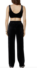 Load image into Gallery viewer, Velour High Waisted Wide Leg Pants