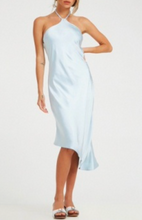 Load image into Gallery viewer, Halter Asymmetric Midi Dress