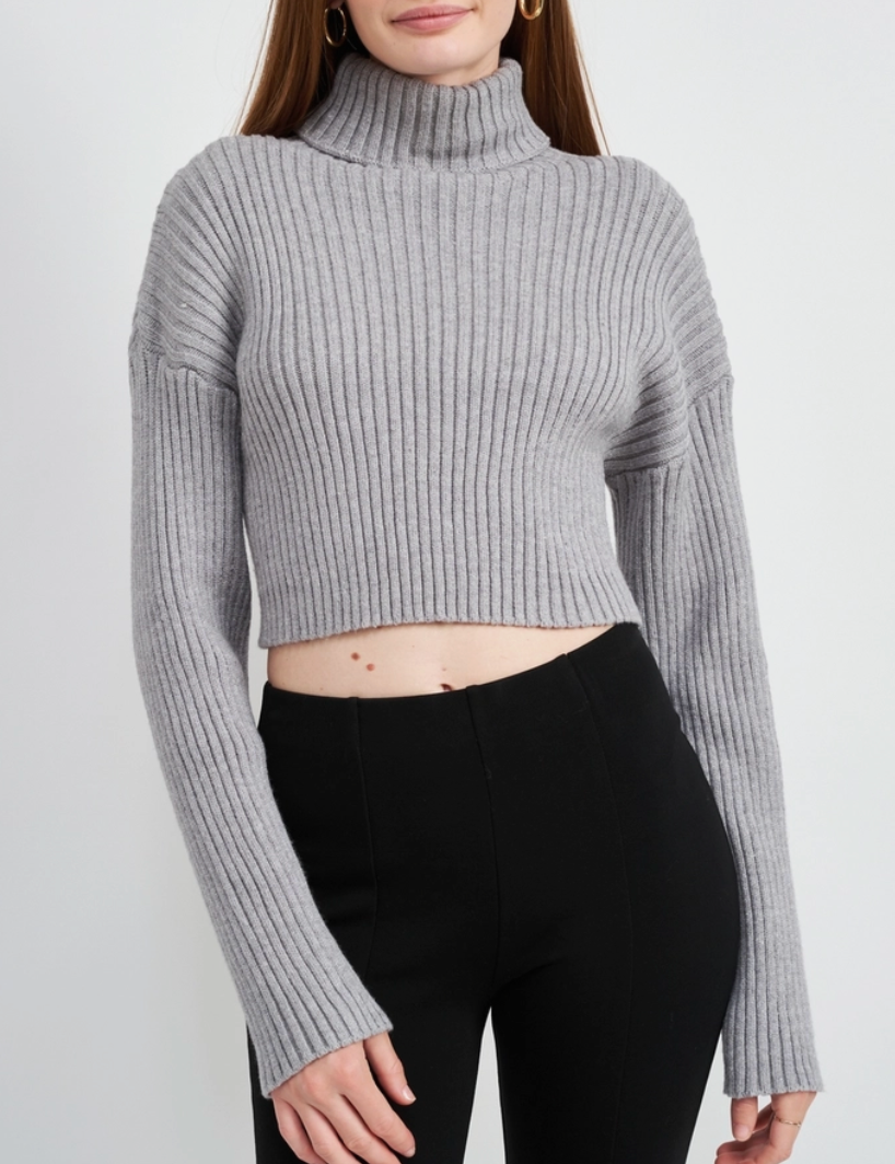 Cropped on sale turtleneck jumper