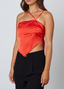 Tie Back Bandana Style Crop Top