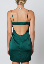 Load image into Gallery viewer, Sleeveless Satin Underwire Mini Dress