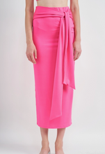 Load image into Gallery viewer, High Waist Tie Maxi Skirt