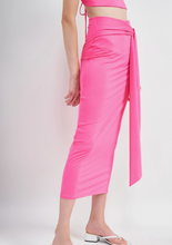 Load image into Gallery viewer, High Waist Tie Maxi Skirt