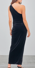 Load image into Gallery viewer, One Shoulder Drape Dress