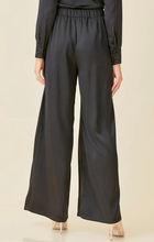 Load image into Gallery viewer, Tuck Satin Wide Leg Pants