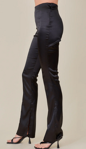 Straight Leg Slit Pants