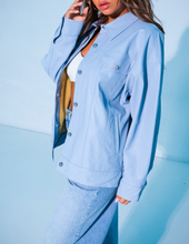 Load image into Gallery viewer, Oversized Faux Leather Jacket