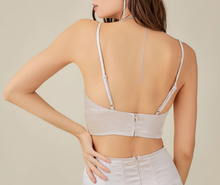 Load image into Gallery viewer, Silky Corset Crop Top