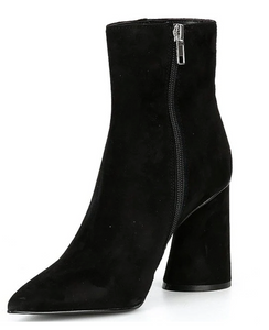Suede Pointed Toe Booties
