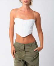 Load image into Gallery viewer, Sleeveless Corset Style Crop Top