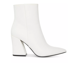 Pointed Toe Flared Heel Bootie