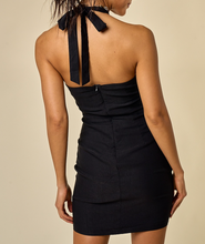 Load image into Gallery viewer, Halter Neck Bodycon Mini Dress