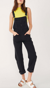 Distressed Tapered Leg Overalls