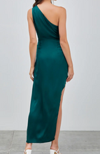Load image into Gallery viewer, One Shoulder Slit Dress