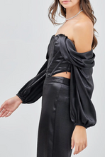 Load image into Gallery viewer, Off Shoulder Drape Sleeve Top
