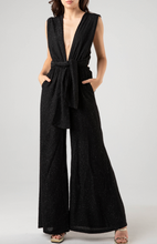 Load image into Gallery viewer, Deep V Cross Back Jumpsuit
