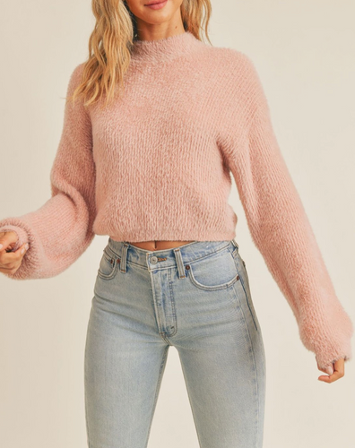Long Sleeve Mock Neck Sweater