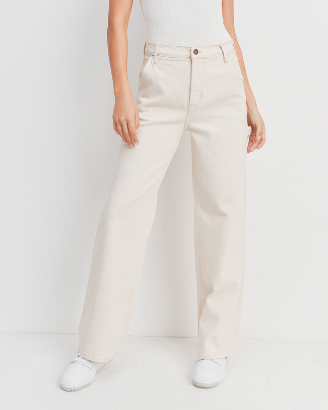 High Rise Wide Leg Cargo Pants