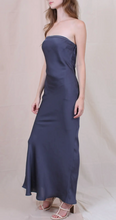 Load image into Gallery viewer, Strapless Back Cowl Maxi Dress