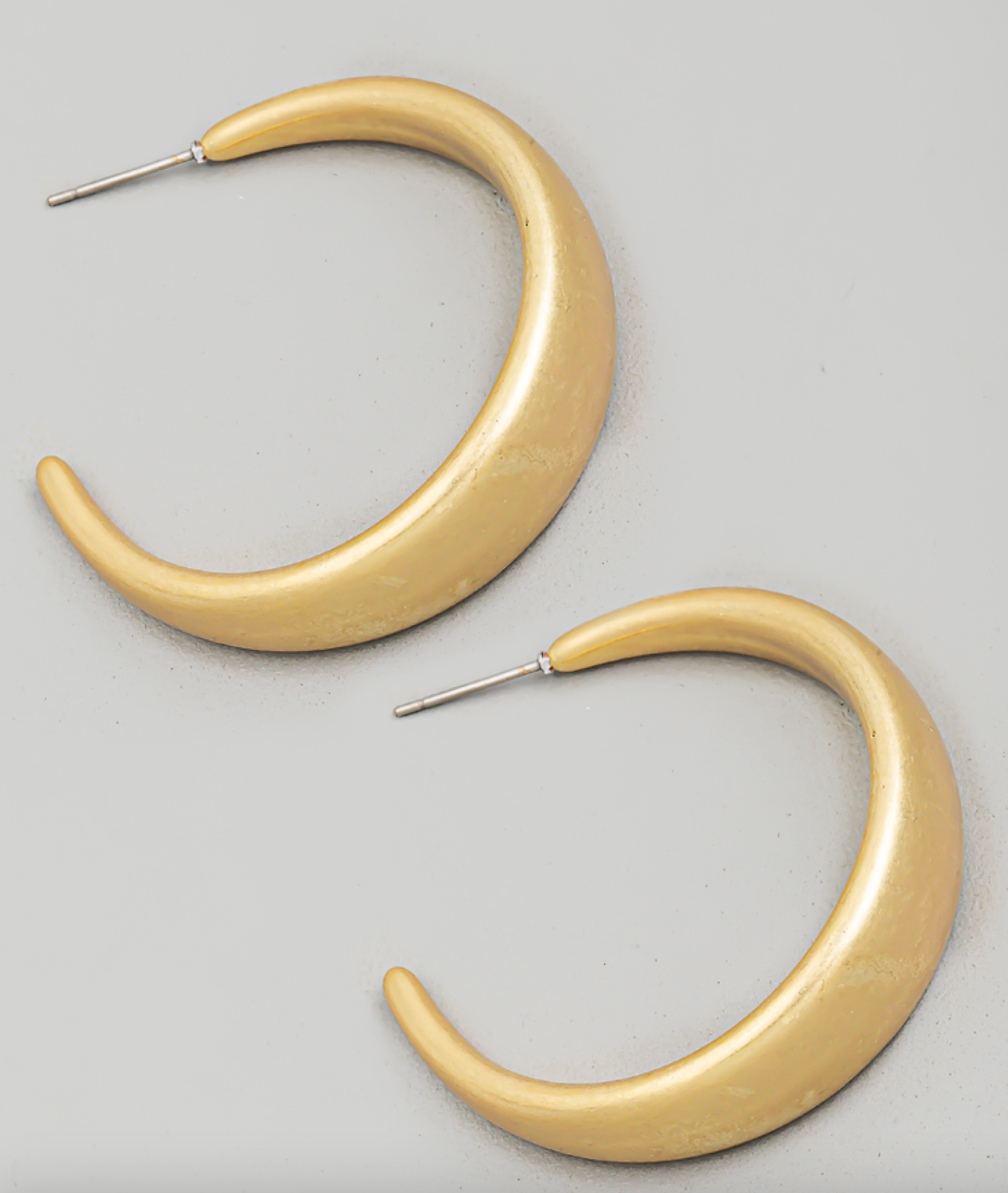 Matte Circle Hoop Earrings