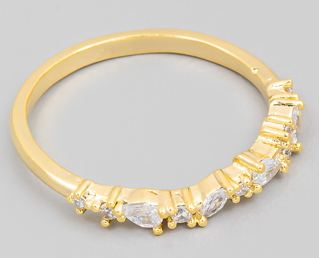 Delicate Assorted Rhinestone Fashion Ring