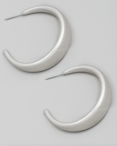 Matte Circle Hoop Earrings