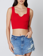 Load image into Gallery viewer, V Neck Ribbed Cropped Top