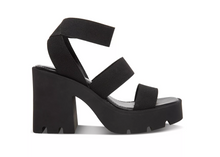 Load image into Gallery viewer, Round Toe Strappy Lug Platform Sandals