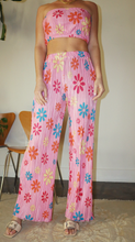 Load image into Gallery viewer, High Waisted Floral Plisse Pants
