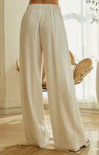 Load image into Gallery viewer, High Waist Crinkled Wide Leg Pants