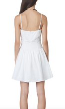Load image into Gallery viewer, Sleeveless Poplin Drop Waist Corset Mini Dress