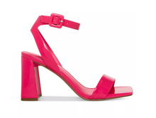 Load image into Gallery viewer, Patent Square Toe Ankle Strap Sandal