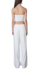 Load image into Gallery viewer, Mid Rise Wide Leg Linen Trousers