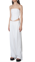 Load image into Gallery viewer, Mid Rise Wide Leg Linen Trousers