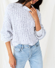 Load image into Gallery viewer, Fleck Cable Knit Crew Neck Sweater