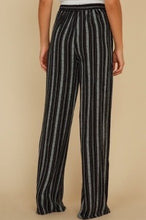 Load image into Gallery viewer, Stripe Wide Leg Front Tie Pants